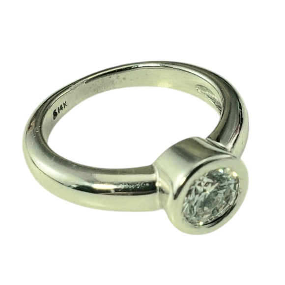 14 Karat White Gold Diamond Engagement Ring Size 5.25 #20708 - Picture 4 of 9